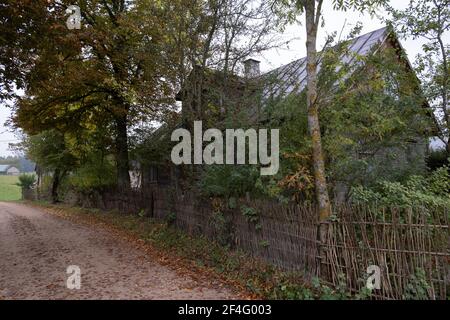 Polonia, Podlasie- 11 Ottobre 2020: Paesaggio Podlasie Foto Stock