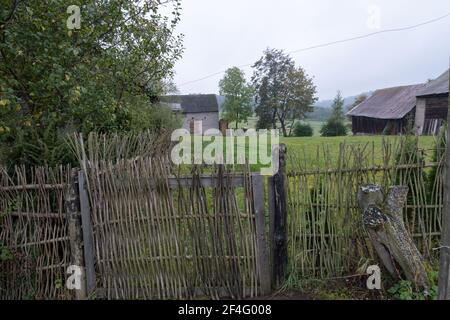 Polonia, Podlasie- 11 Ottobre 2020: Paesaggio Podlasie Foto Stock