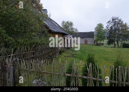 Polonia, Podlasie- 11 Ottobre 2020: Paesaggio Podlasie Foto Stock