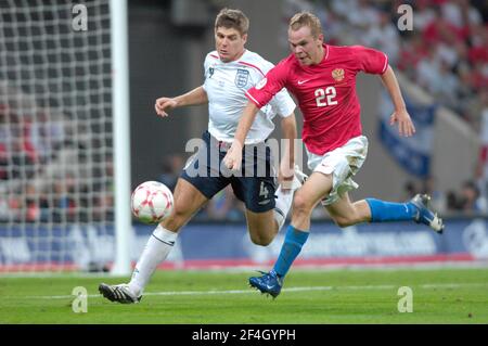 EURO CHAMPS ENGLAND V RUSSIA A WEMBLEY 12/9/2007. IMMAGINE DAVID ASHDOWN Foto Stock