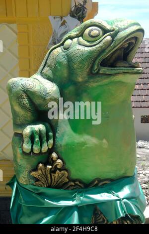 Das Kloster pura Menjangan auf der gleichnamigen Insel beim Bali Barat Nationalpark Foto Stock