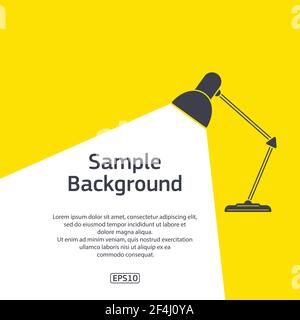 Tabella colore scuro chiaro con testo campione Illustrazione Vettoriale