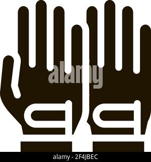 Regole di Golf icona del libro Illustrazione del glyph del vettore Illustrazione Vettoriale