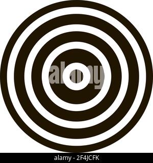 Icona di Golf Ball Illustrazione del glyph del vettore Illustrazione Vettoriale