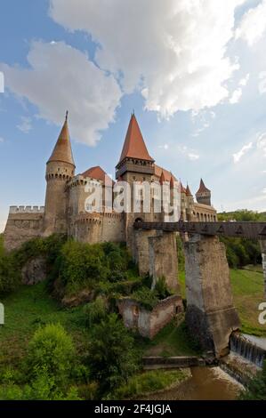 Corvin castello di Hunedoara, Romania Foto Stock