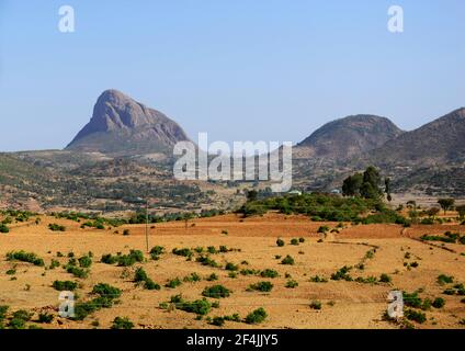 Splendidi paesaggi nella regione del Tigray nel nord dell'Etiopia. Foto Stock