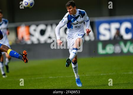 Matteo Pessina (Atalanta BC) durante Hellas Verona vs Atalanta BC, calcio italiano Serie A match, Verona, Italia, 2 - Photo .LiveMedia/Alessio Marini Foto Stock