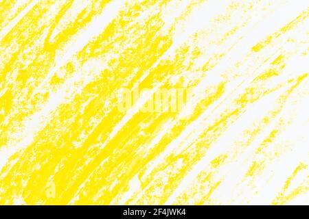 giallo bianco skatch crayons strockes texture sfondo Foto Stock