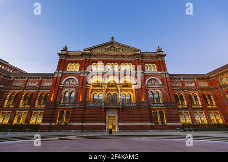 Victoria and Albert Museum Architecture, Londra, Inghilterra Foto Stock