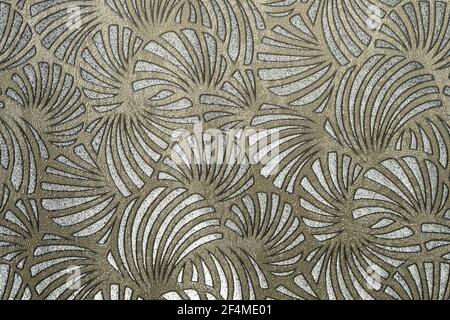 Motivo senza cuciture con nastro in pizzo ornamentale con fascia floreale Abstract Foto Stock