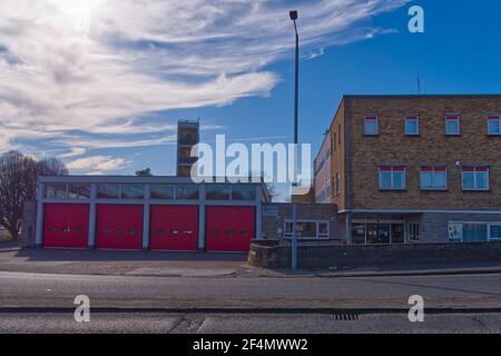 Ayr Community Fire Station, Scottish Fire and Rescue Service, Ayr, Scozia, Regno Unito Foto Stock