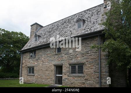 Henry Whitfield House a Gilford, Connecticut. Foto Stock