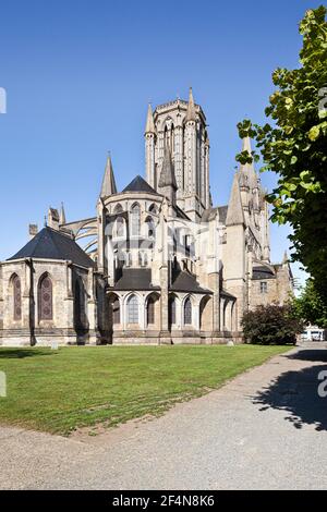 Coutances Duomo (la cattedrale di Notre-dame de Coutances), Coutances, Normandia, Francia Foto Stock