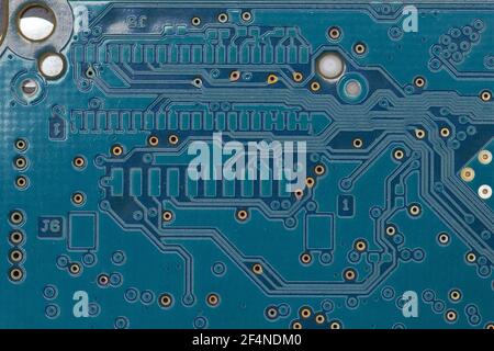 Primo piano su un disco rigido interno da un computer portatile. Foto Stock