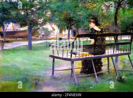 Edwin Austin Abbey - BANCO DI DONNA Foto Stock