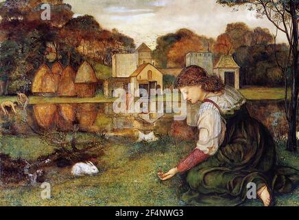 John Roddam Spencer Stanhope - coniglio bianco Foto Stock