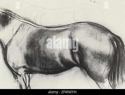 Kuzma Petrov-Vodkin - Schizzo dipinto di balneazione cavallo rosso 1912 Foto Stock