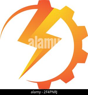 Immagini del logo Lightning Illustrazione Vettoriale