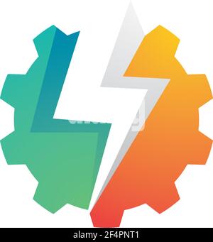 Immagini del logo Lightning Illustrazione Vettoriale
