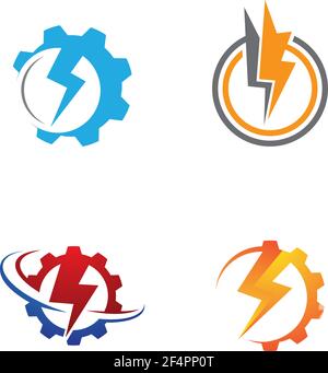 Immagini del logo Lightning Illustrazione Vettoriale