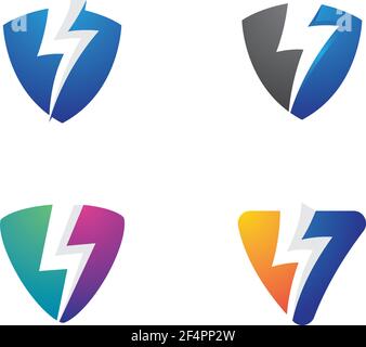 Immagini del logo Lightning Illustrazione Vettoriale