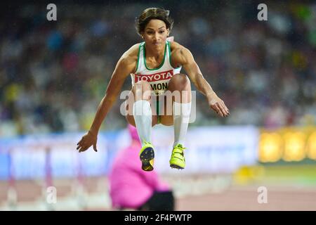 Patricia Mamona (Portogallo). Triple Jump donne, finale. IAAF Athletics World Championships, Londra 2017 Foto Stock