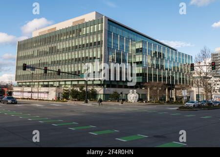 Seattle, Stati Uniti. 22 marzo 2021. L'Istituto Paul Allen a South Lake Union. Foto Stock