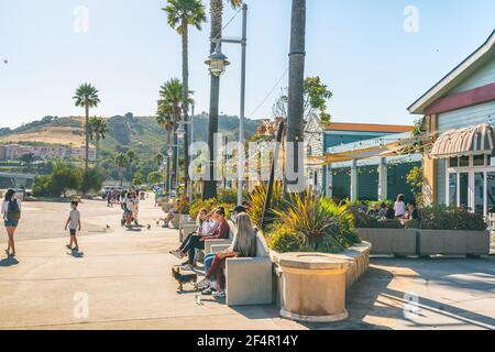 Avila Beach, California/USA - 2 luglio 2020 Avila Beach è una piccola città incredibile nella costa della California centrale con hotel sulla spiaggia, ristoranti, negozi, ACT Foto Stock