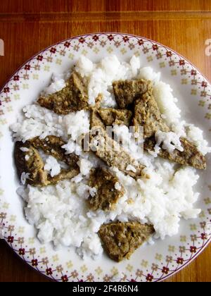 Kofta Kebab turco 'Köfte' con riso Foto Stock
