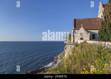 Geografia / viaggio, Danimarca, isola Zelanda, isola Zelanda, vecchia chiesa di Hojerup a Stevns Klint, Hojeru, Additional-Rights-Clearance-Info-Not-Available Foto Stock