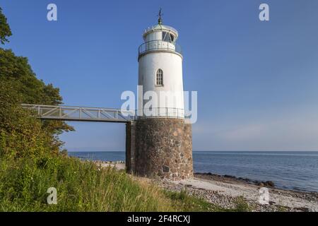 Geografia / viaggio, Danimarca, Syddanmark, isola AS, faro sulla costa del Mar Baltico a Fynhav, isola , diritti aggiuntivi-clearance-Info-non-disponibile Foto Stock