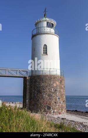 Geografia / viaggio, Danimarca, Syddanmark, isola AS, faro sulla costa del Mar Baltico a Fynhav, isola , diritti aggiuntivi-clearance-Info-non-disponibile Foto Stock