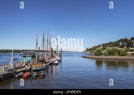 Geografia / viaggio, Germania, Amburgo, Amburgo, navi museo nel porto museo Oevelgoenne, Hanseat, diritti aggiuntivi-clearance-Info-non-disponibile Foto Stock