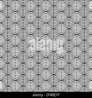 Modello vettoriale senza giunture, realizzato in stile Art-Deco. Illustrazione Vettoriale