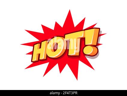 Testo 3d caldo, tag di vendita, lettere 3d Hot sale. Illustrazione Vettoriale
