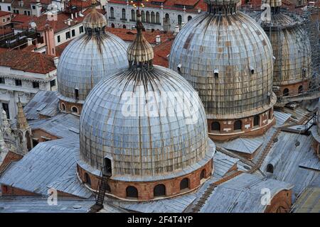 Geografia / viaggio, Italia, Venezia, Basilica di San Marco dall'alto, diritti aggiuntivi-autorizzazione-Info-non-disponibile Foto Stock