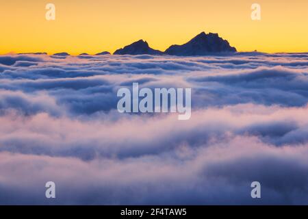 Geografia / viaggio, Svizzera, Pilatus, view Rigi Kulm, Additional-Rights-Clearance-Info-not-available Foto Stock