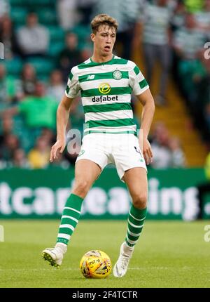 File photo datato 18-07-2018 del Jack Hendry di Celtic durante la partita della UEFA Champions League al Celtic Park, Glasgow. Data di emissione: Martedì 23 marzo 2021. Foto Stock