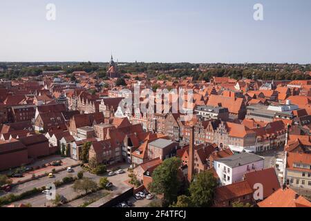 Geografia / viaggio, Germania, bassa Sassonia, Lueneburg, vista sulla città, Informazioni-aggiuntive-diritti-liquidazione-non-disponibili Foto Stock