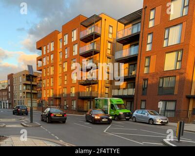 Appartamenti di nuova costruzione a Grove Park, Colindale, Londra, Regno Unito Foto Stock