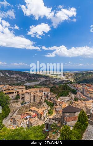Stilo, centro storico della Calabria Foto Stock