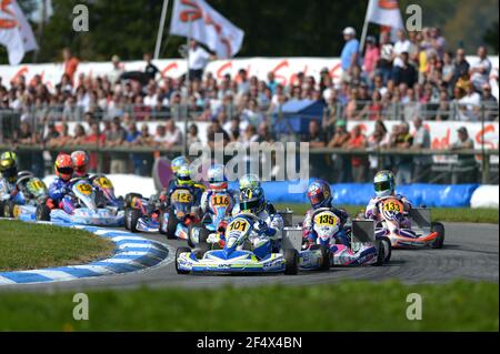 101 AHMED Enaam (GBR) fa Kart Vortex, in azione durante il campionato del mondo karting 2014 dal 19 al 20 settembre 2014, sul circuito di Essay, in Francia. Foto KSP / DPPI Foto Stock