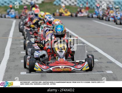 MOTORSPORT - KARTING 2009 - CAMPIONATO DEL MONDO KARTING MACAO DAL 10/10 AL 11/10/2009 - FOTO: DPPI / KSPAARO VAINIO (FIN) / MARANELLO MAXTER - AZIONE N. 07209016 005 Foto Stock