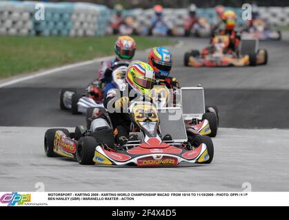 MOTORSPORT - KARTING 2009 - CAMPIONATO DEL MONDO KARTING MACAO DAL 10/10 AL 11/10/2009 - FOTO: DPPI / KSPBEN HANLEY (GBR) / MARANELLO MAXTER - AZIONE N. 07209016 003 Foto Stock