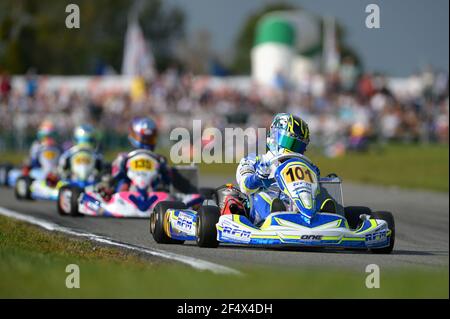 101 AHMED Enaam (GBR) fa Kart Vortex, in azione durante il campionato del mondo karting 2014 dal 19 al 20 settembre 2014, sul circuito di Essay, in Francia. Foto KSP / DPPI Foto Stock