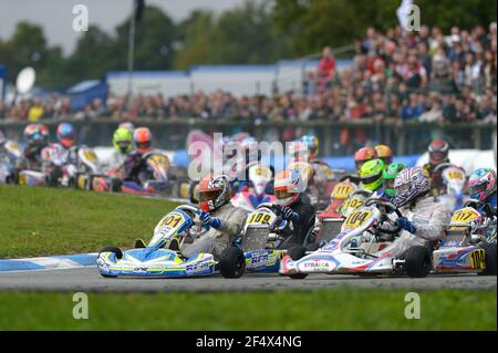 101 AHMED Enaam (GBR) fa Kart Vortex, azione, parte durante il campionato del mondo karting 2014 dal 19 al 20 settembre 2014, sul circuito di Essay, in Francia. Foto KSP / DPPI Foto Stock