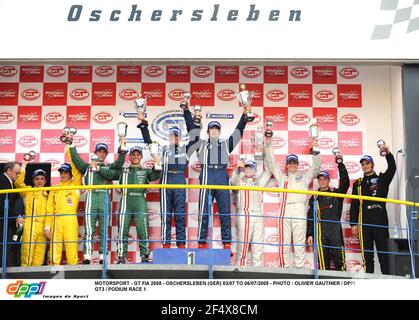 MOTORSPORT - GT FIA 2008 - OSCHERSLEBEN (GER) DAL 03/07 AL 06/07/2008 - FOTO : OLIVIER GAUTHIER / DPPI GT3 / PODIO GARA 1 Foto Stock