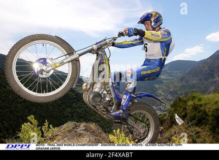 MOTO - PROVA CAMPIONATO DEL MONDO 2003 - ANDORRE 20030622 - FOTO : OLIVIER GAUTHIER / DPPI GRAHAM JARVIS Foto Stock