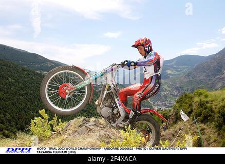 MOTO - PROVA CAMPIONATO DEL MONDO 2003 - ANDORRE 20030622 - FOTO : OLIVIER GAUTHIER / DPPI TAKAHISA FUJINAMI (JPN) Foto Stock