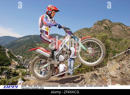 MOTO - PROVA CAMPIONATO DEL MONDO 2003 - ANDORRE 20030622 - FOTO : OLIVIER GAUTHIER / DPPI TAKAHISA FUJINAMI (JPN) Foto Stock